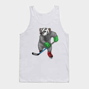 Honey badger Ice hockey Ice hockey stick Tank Top